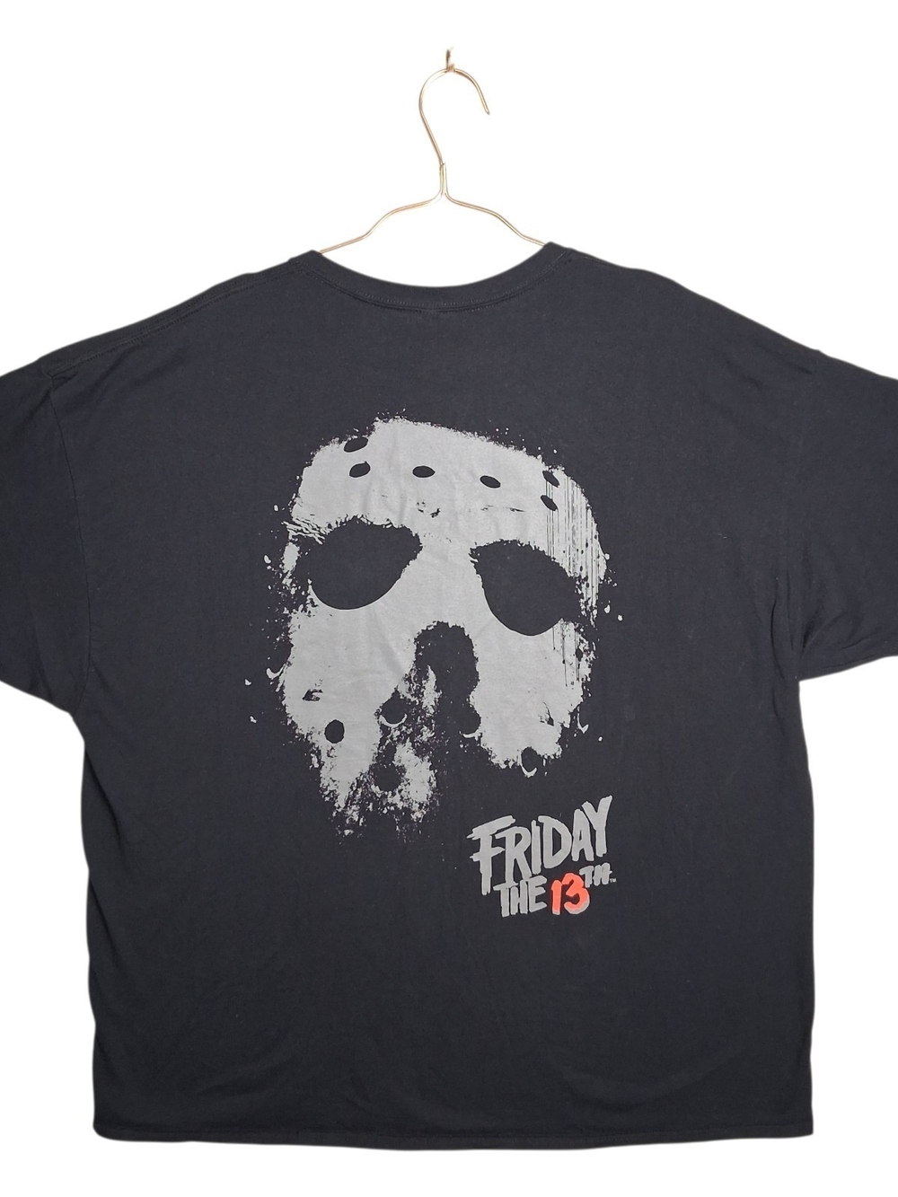 Friday The 13th Jason Voorhees Mask Men's Horror Graphic T-Shirt 3XL Hybrid